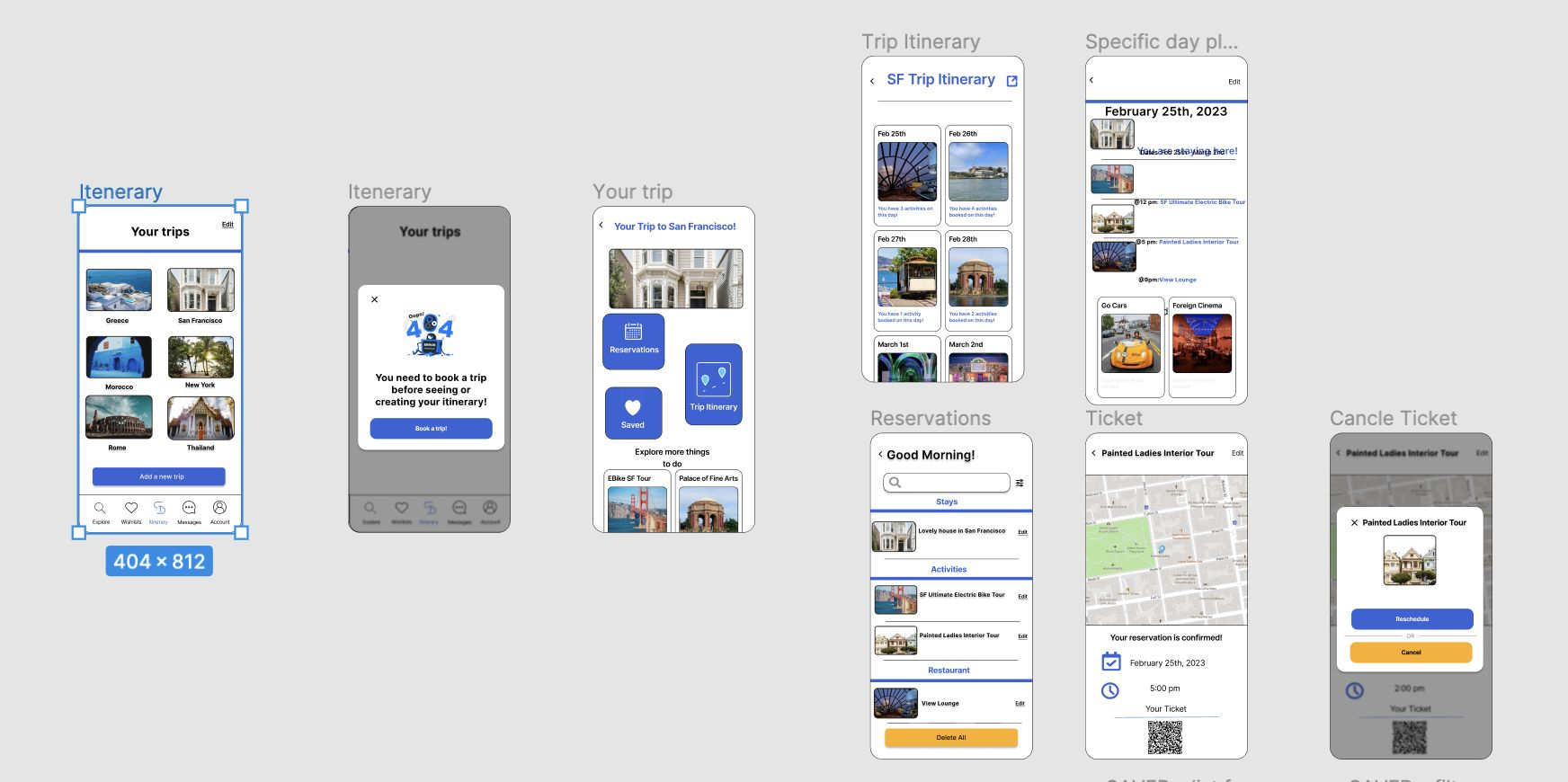 Mobile prototype screen 3